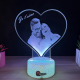 Lampa 3D Personalizata cu Poza – Je taime