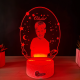 Lampa 3D Personalizata cu Poza – Stele si Luna