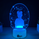 Lampa 3D Personalizata cu Poza – Stele si Luna