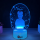 Lampa 3D Personalizata cu Poza – Stele si Luna