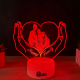 Lampa 3D Personalizata cu Poza – Happy Family