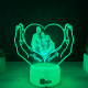 Lampa 3D Personalizata cu Poza – Happy Family