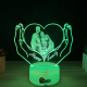 Lampa 3D Personalizata cu Poza – Happy Family
