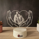 Lampa 3D Personalizata cu Poza – Happy Family
