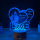 Lampa 3D Personalizata cu Poza – LOVE Momente de Neuitat