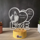 Lampa 3D Personalizata cu Poza – LOVE Momente de Neuitat